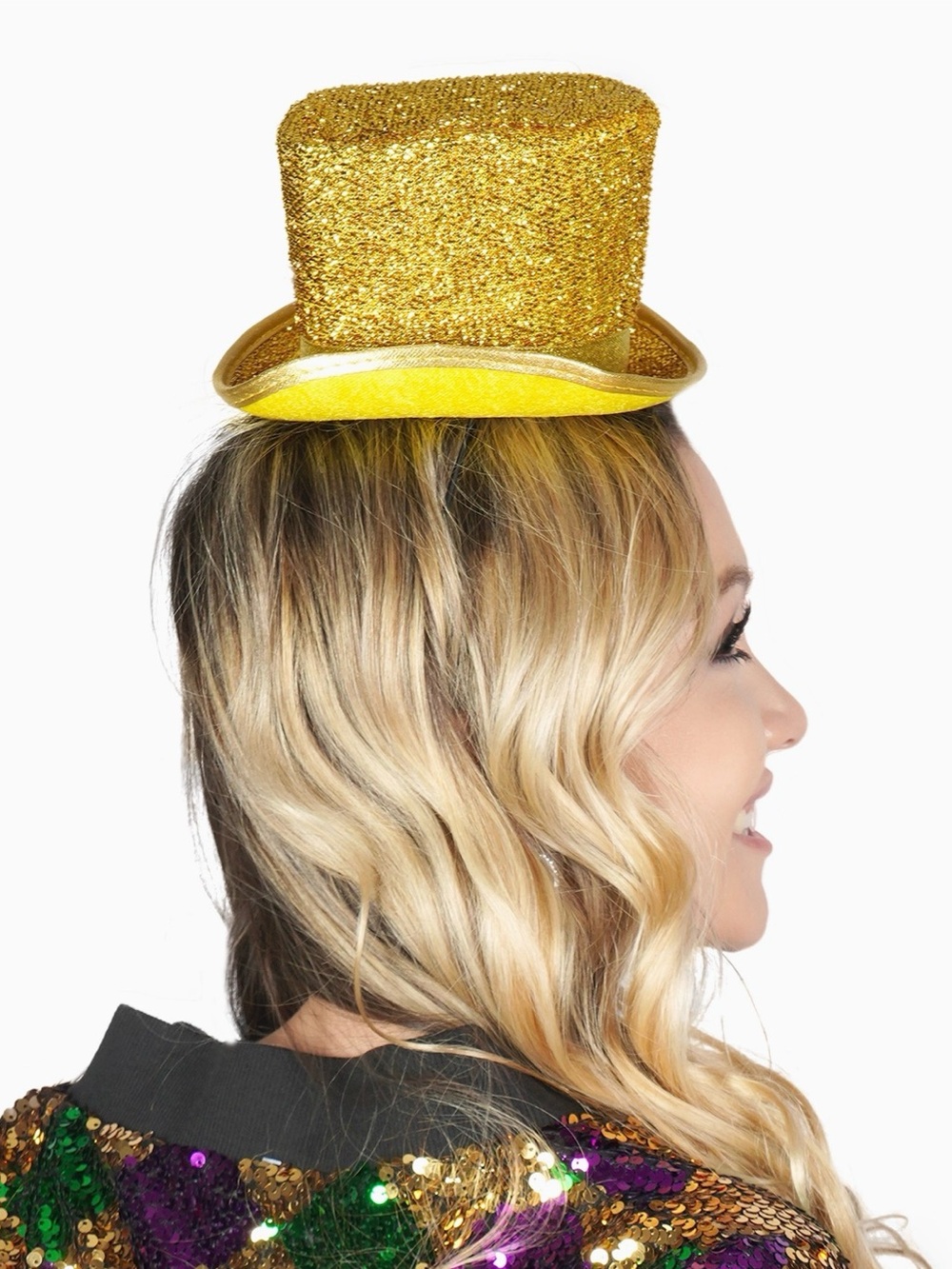 Nu Shuz Costumes Unisex Sparkle Mini Top Hat